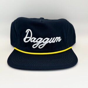 Dirty Word Rope Hat “DAGGUM” Cloth Back Cap - Navy - $35 MSRP